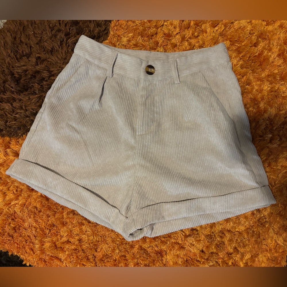 Shein, High Waisted, Corduroy Shorts